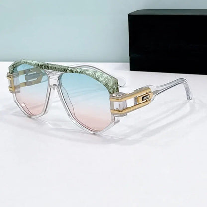 163 luxury designer men's sunglasses  women high quality acetate alloy irregular square frame Prescription eyeglasses fashion