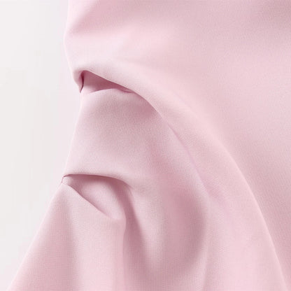 Women Fashion Summer New Sexy Split Back Zip Pleated Sleeveless Strapless Dress Chic Female French Elegant Evening