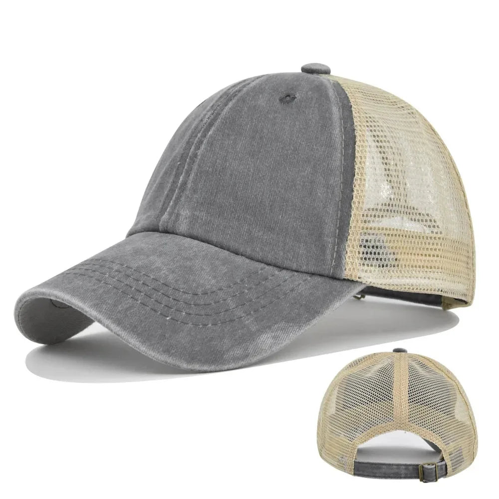 Fashion Men Baseball Cap Hot Sale Unisex Trucker Hat Multi Colors Plain Baseball Cap Women Men Washed Cotton Cap