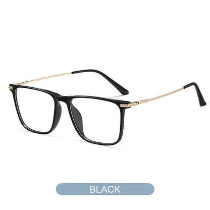 Titanium Classic Men's Square Frames Anti-blue Light Reading Glasses Myopia Can Be Customized Prescription Glasses 007