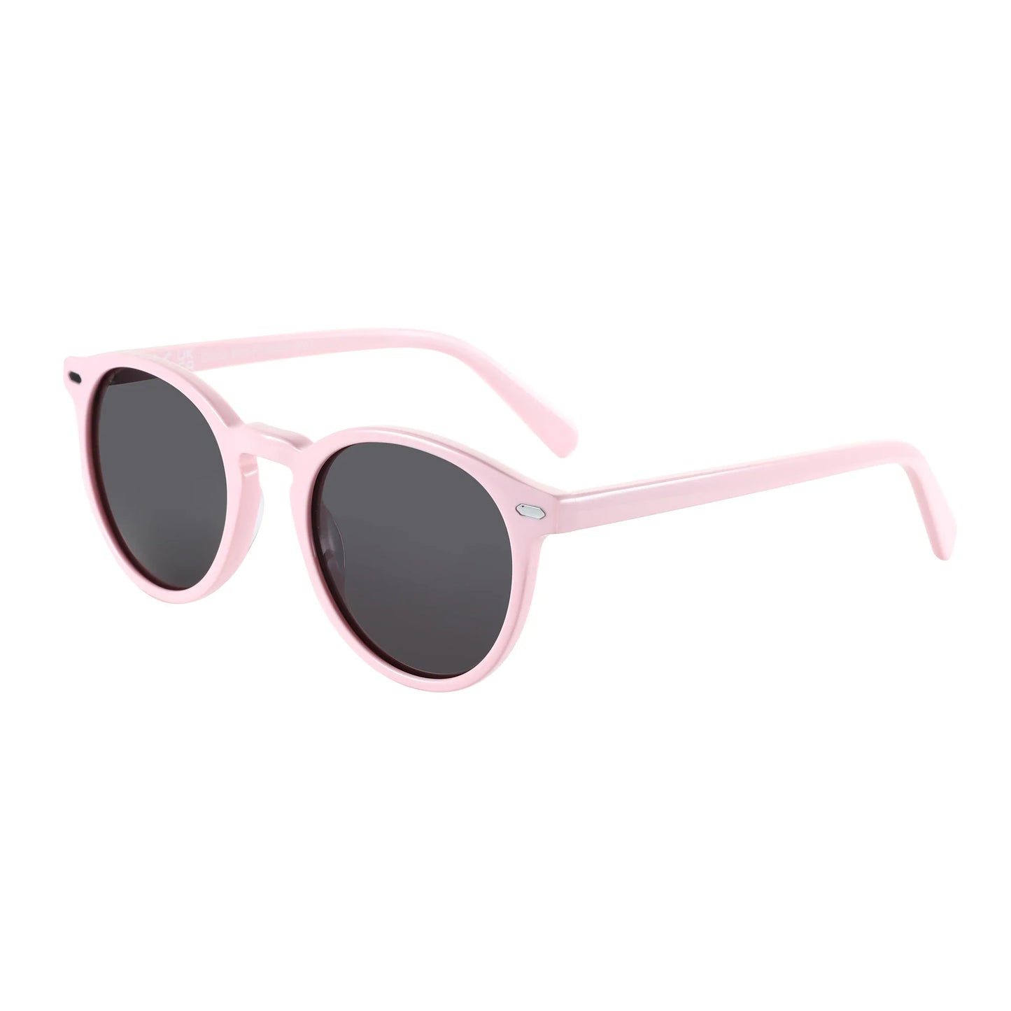 2026 Fashion Round Polarized Sunglasses Women Uv400 Protection Shade High-quality Acetate Retro Sun Glasses ZS6215