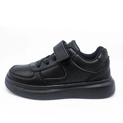 Breathable Sneakers Kids Boys Girls Sports Running Casual Shoe Leather Non-slip Soft Soled Children White Tennis Outdoor Shoes