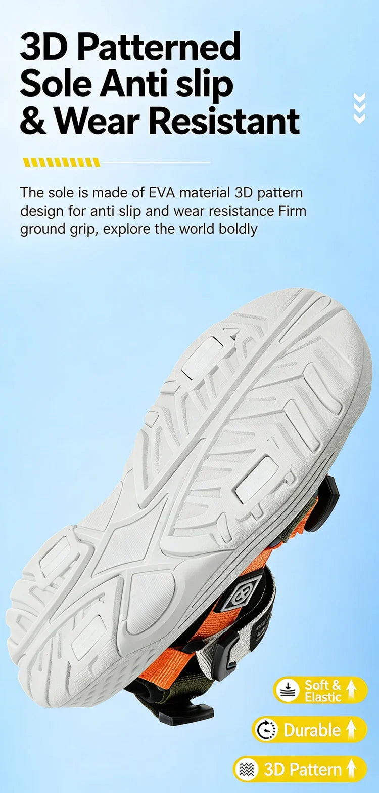 Fashion Kids Sandals Boy Soft Sole Non-slip Outdoor Breathable Walking Sandials Summer Children's Girls Beach Shoes