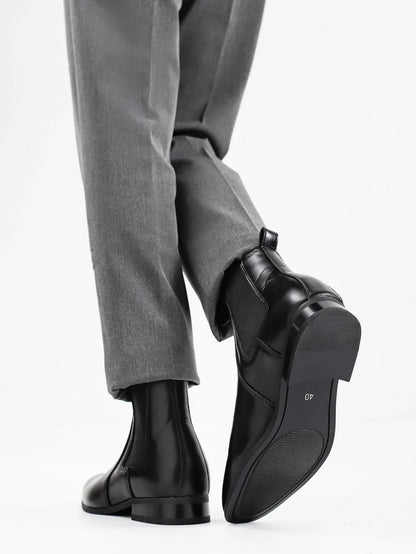 40~46 Chelsea Boots Men 2024 Brand Comfortable Fashion Leather Men Boots #KD431