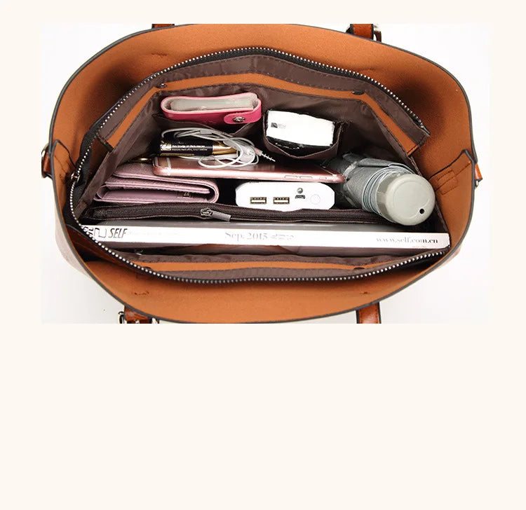Women's Genuine Leather Tote Bag, Waterproof Multi Purpose Casual Shopping Outings Work Handbag Women Shoulder Crossbody Bags