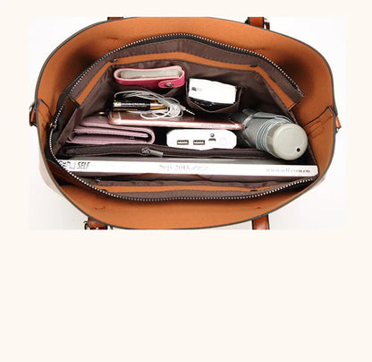 Women's Genuine Leather Tote Bag, Waterproof Multi Purpose Casual Shopping Outings Work Handbag Women Shoulder Crossbody Bags