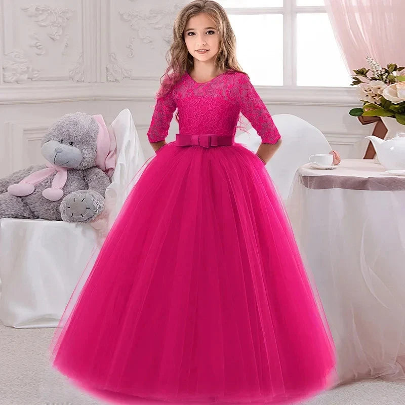 Children Princess Girls Party Wear Kids Christmas Dress Girl's Birthday Dress Baby Girl Wedding Banquet Clothes 3-14 Years