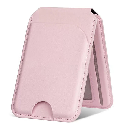 2 in 1 Magnetic MagSafe Wallet Stand, Leather Magnetic Card Holder Wallet for iPhone16/15/14/13/12 Series with Adjustable Holder