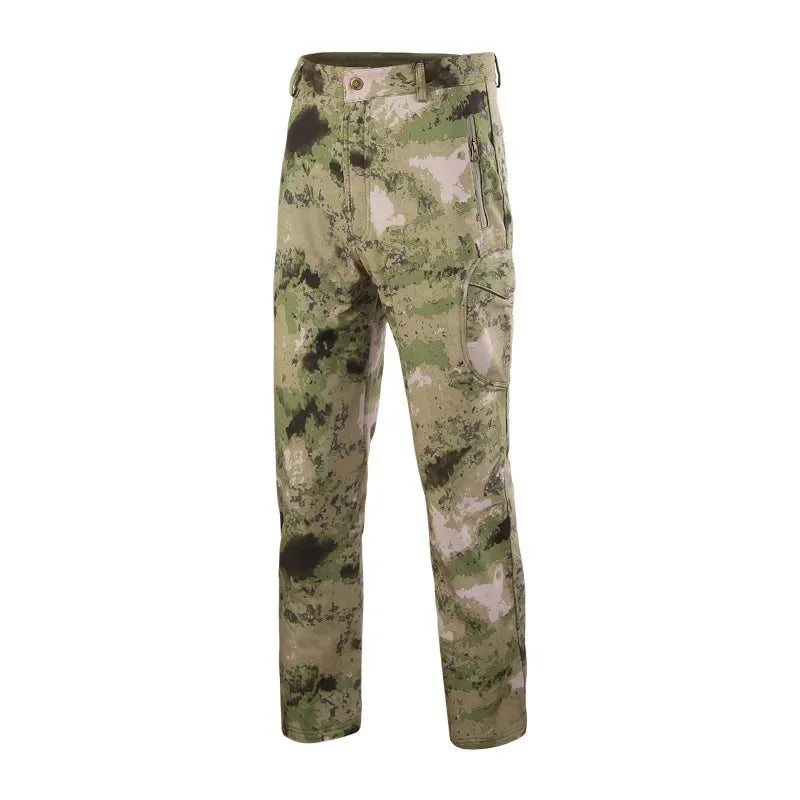 Tactical Pants Soft Shell Fleece Cargo Pants Men Hunting Pants Camouflage  Pant Casual Trousers Unisex Waterproof