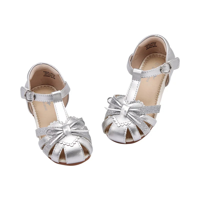 Girls Summer Sandals Children Fashion Shoes Soft Cool Breathable Princess Sweet Party Baby Casual Sandals DB2251120-A