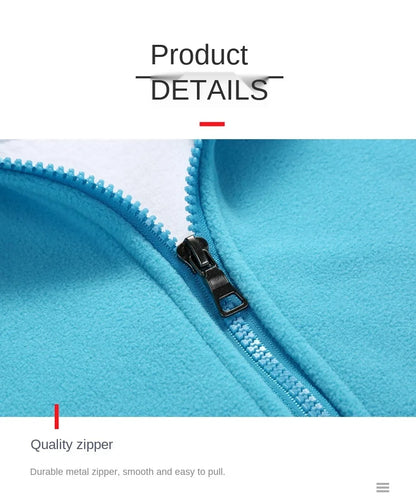 2023 New Winter Women's Zipper Cardigan Sweatershirt Warm Coral Fleece Jacket Ladies Outdoor Running Polar Fleece Coat Clothes