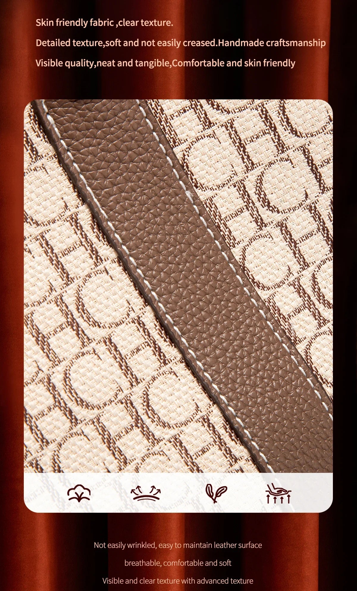 Women's Tote Bag Autumn New Fabric Splicing Handbag Convenient Carrying Mother Bag Commuter Women's Bag