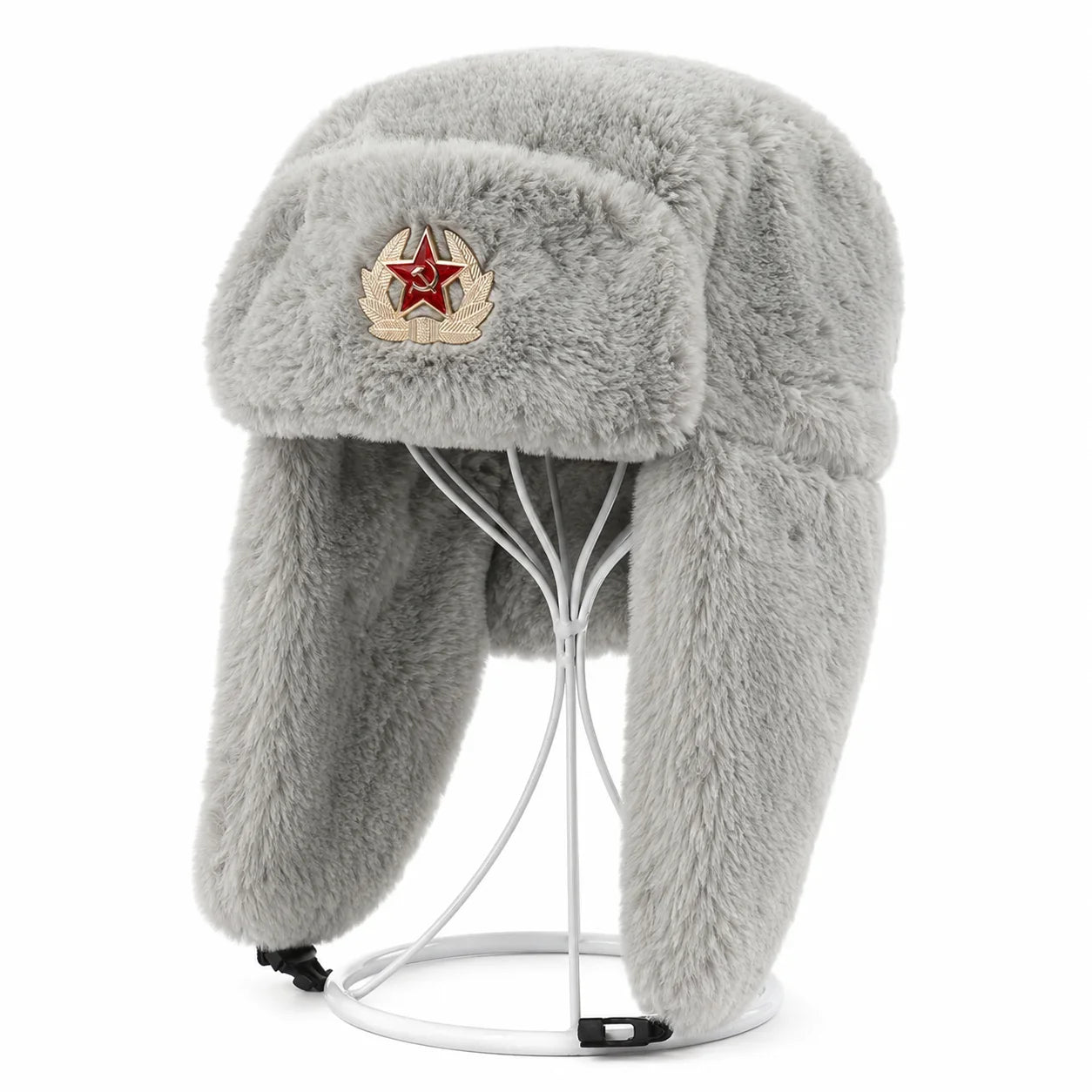 Men Women Ear Flap Hat Winter Full Fur Warm Outdoor Hat Windproof Cold Resistant Thickened Thermal Headwear for Cold Weather