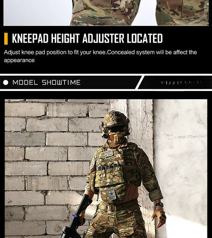 G3 Cargo Pants Men Hiking Pants with Pads camouflage Tactical Pant Streetwear Multicam Hunting Pants Gen3 Mens Clothing New