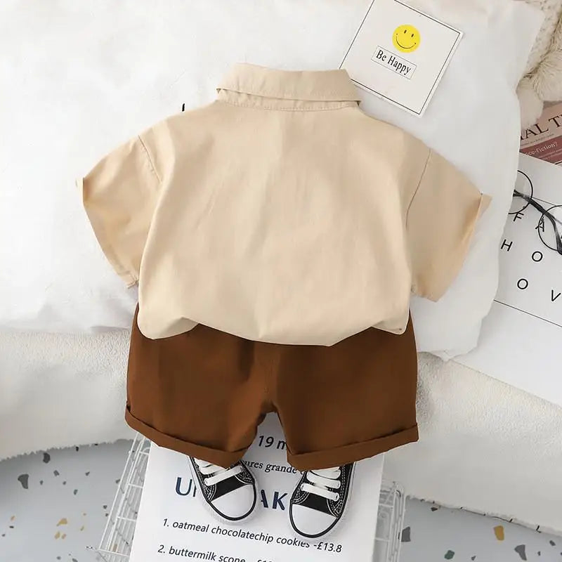 New Baby Boys Girl Clothing Suits Kids Clothes Cartoon Dinosaur Shirt Shorts 2Pcs/Set Summer Fashion Children Casual Tracksuits