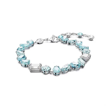 Candy Colorful Imitation Crystal Dopamine Unique Design Choker Necklace Bracelet Earrings, Jewelry for Women Bridal Gift