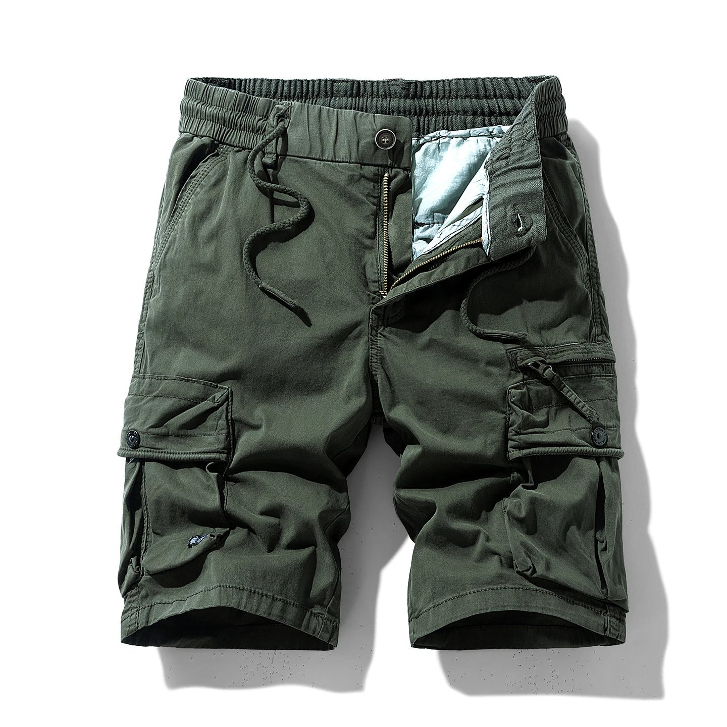 Summer Men Cargo Cotton Shorts Mens Beach Multi Pocket Shorts Pants Man Spring Casual Fashion Joggers Shorts Male Dropshipping