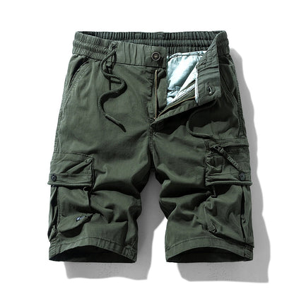 Summer Men Cargo Cotton Shorts Mens Beach Multi Pocket Shorts Pants Man Spring Casual Fashion Joggers Shorts Male Dropshipping