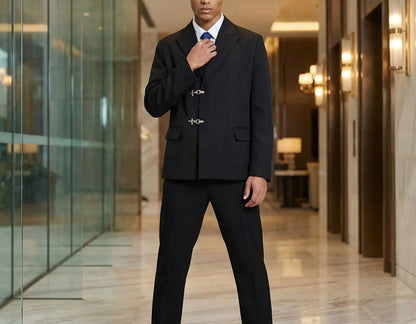 Men Formal Slim Fit Tuxedo Prom Suit Male Groom Wedding Blazers High Quality  Luxury Dress Business Banquet Party Suit 2 pieces