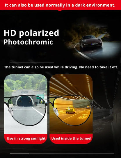 Brand Design Aviation Sunglasses Polarized Man Photochromic UV400 Glasses Woman Anti-glare Driving Goggles zonnebril heren