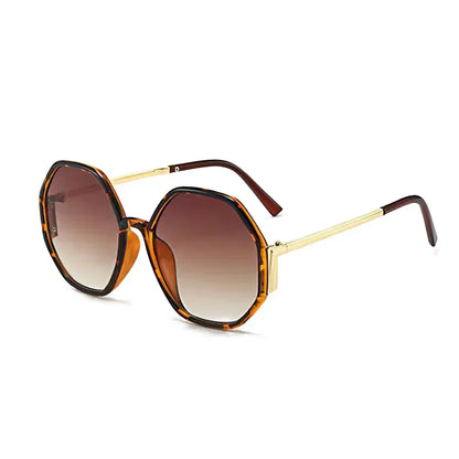 2026 New Sunglasses for Women Avant Garde Geometric Multi-color Gradient Frame Transparent Glasses