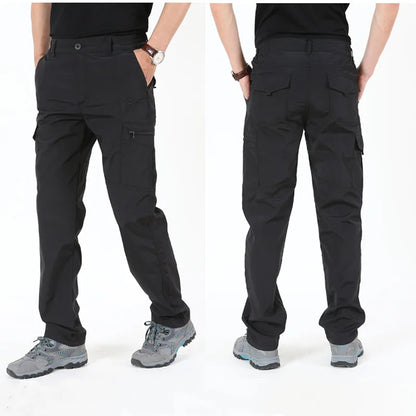 2026 Outdoor Work Tactical Pants Men Spring Autumn Casual Cargo Trousers Waterproof Hiking Pant Elastic Traveling Workwear Pants