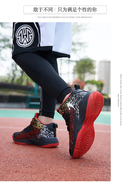 2026 Kids Sneakers Boys Basketball Shoes Children's Casual Shoes Outdoor Training Running Sneakers Child Non-slip Comfortable 8