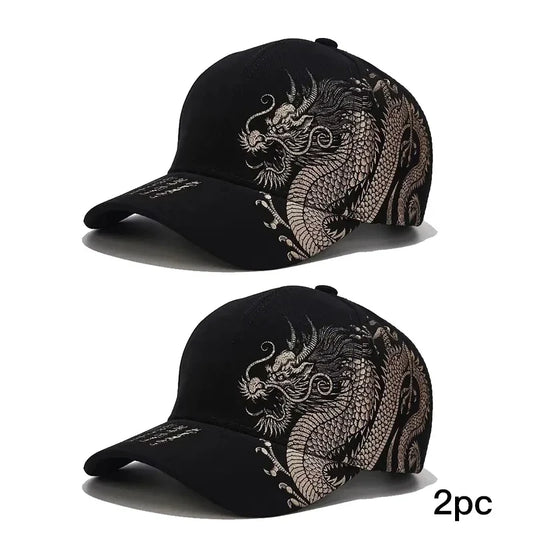 Chinese Style Dragon Pattern Baseball Hat For Men And Women, Versatile National Tide Cap, Hip Hop Hip Hop Skateboarding, Cool