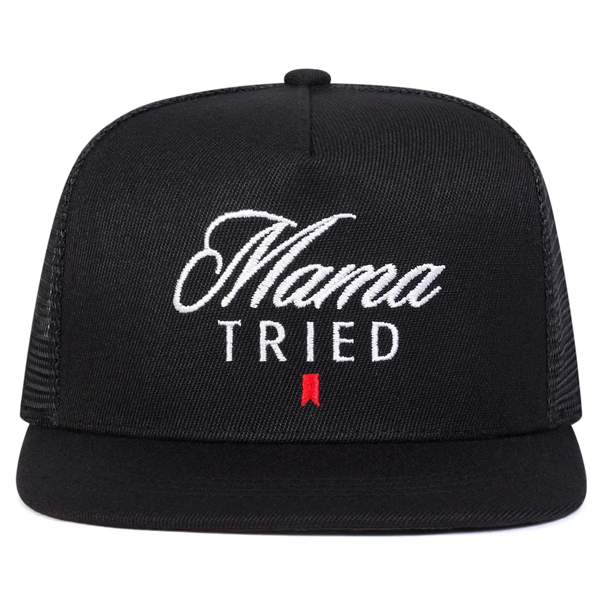 Unisex Mama TRIED Letter Embroidery Hip-hop Net Hats Spring Summer Outdoor Adjustable Casual Baseball Caps Sunscreen Hat