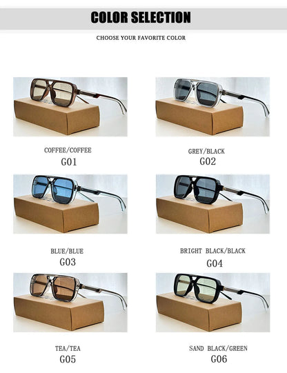 New In Vintage Sunglass Men Luxury Square Sunglasses Women Fashion Glasses Dropshipping Gafas De Sol Hombre Lunette Soleil Femme