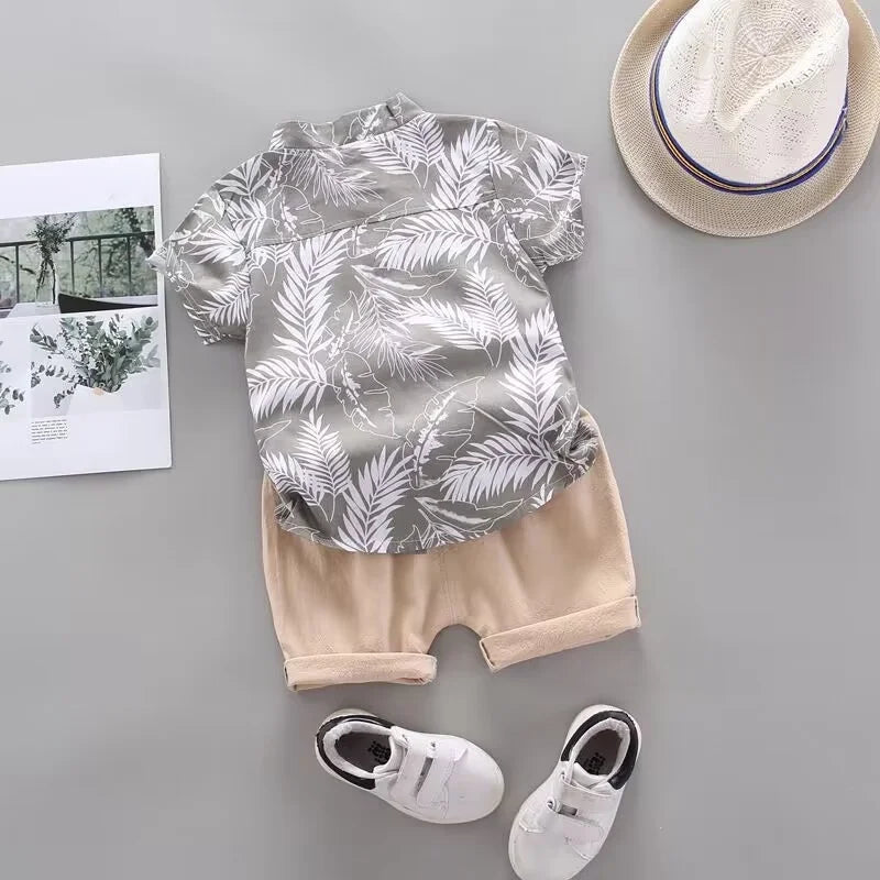 New Summer Baby Clothes Suit Children Boys Fashion Shirt Shorts 2Pcs/Sets Toddler Casual Costume Infant Outfits Kids Tracksuits