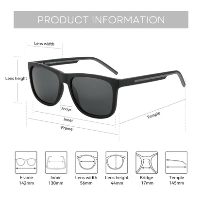 New Arrivals Polarized Sunglasses Men Uv400 Protection Shade Fashion Ultra Light TR90 Night Vision Sun Glasses ZS3221