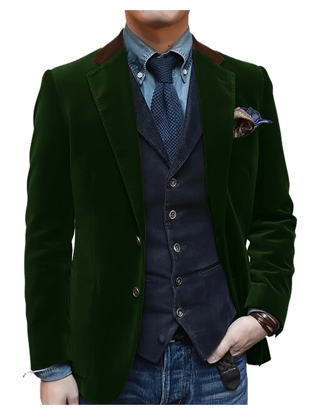 Vintage Red Velvet Suit Blazer For Men Elegant Casual Sports Jacket Man Jackets Mens Clothing Men's Male Coats