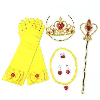 Girls Belle Dress Children Christmas Elegant Princess Costume Baby Summer Halloween Disguise Cosplay Party Fantasy 3-10 Years