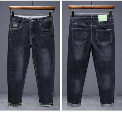 Hot Summer Jeans for Men, Trendy Korean Style, Slim Fit