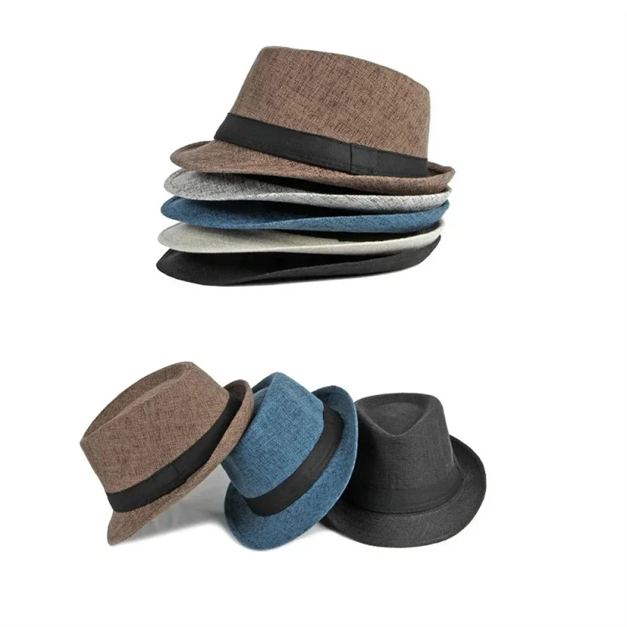 Spring Summer Wool Wedding Hat for Mid-Aged Men Couple Fashion Autumn Winter Party Plaid Luxury Design Jazz Hat Fedora Hat Women