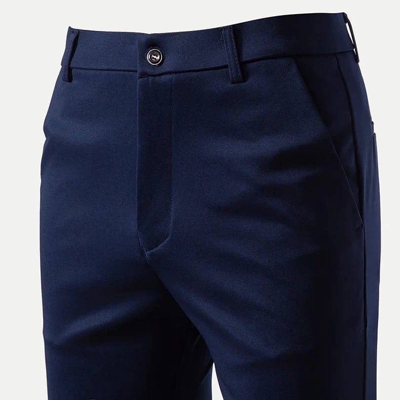 Summer Spring Male Casual Pants Business Suit Pants Khaki Classic Men's Dress Pants Flexible Office Clothes