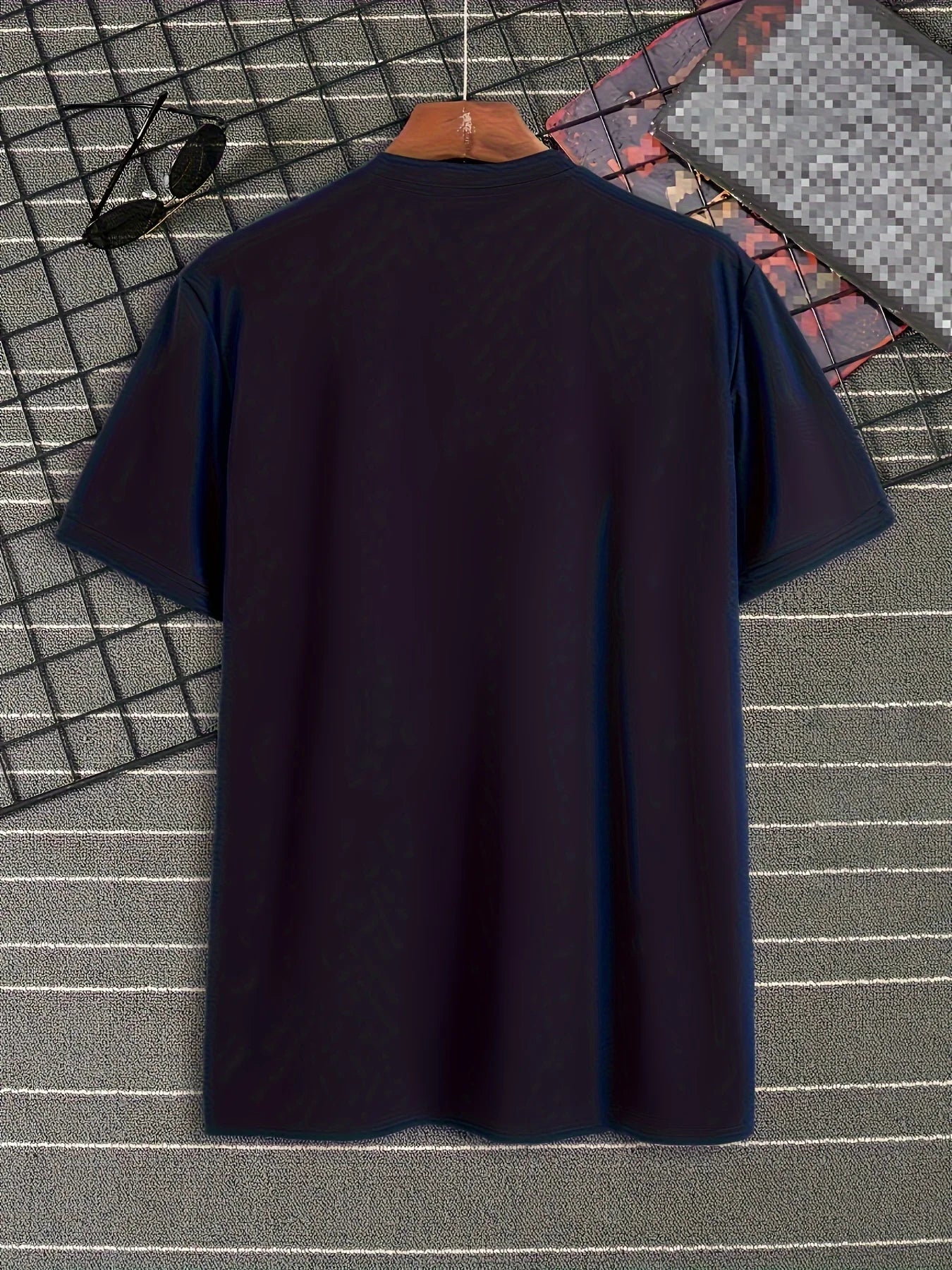 Men's summer 100% pure cotton fashionable casual loose sports Brooklyn pattern printed round neck short sleeved T-shirt top