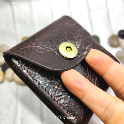 Multifunctional Key Holder Waist Bag Genuine Leather Car Key Case Folding Glasses Belt Pack Men Women 1652cg