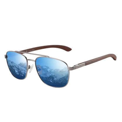 2026 Trend Wood Polarized Sunglasses for Men UV Protection Fishing Driving Golf Pilot Shade Sun Glasses