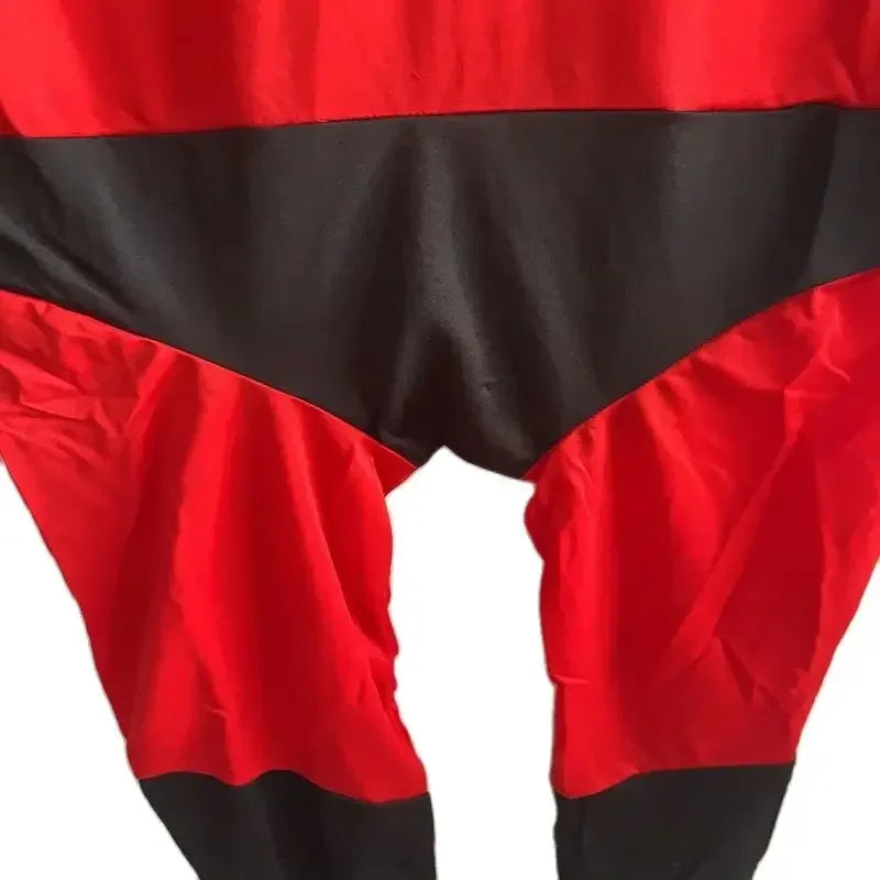 Children's Halloween Anime Costume Incredible Mr. 2 Costume Cosplay Children's Superhero Fancy Dress Up Children's Red jumpsuit