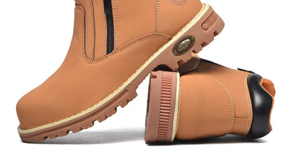work shoes for men waterproof safety shoes man anti spark leather boots man anti puncture anti slip welder shoe black work shoes