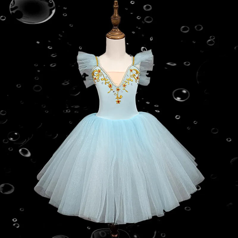 Fashion Children's Day Ballet Dress Kids Tutu Puffy Dance Wear Princess Dresses Girls Summer Performance Clothes Girl Vestidos