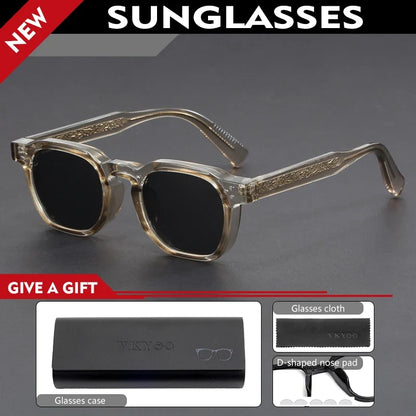 New Fashion Personalized Simple Geometric Design Polarized Sunglasses UV Protection Customizable Prescription  1045