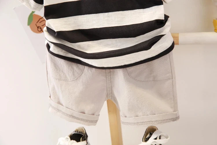 0-5 Years Old Baby Cotton Clothes Suits Fashion Summer Kids Boys Clothing Sets Handsome