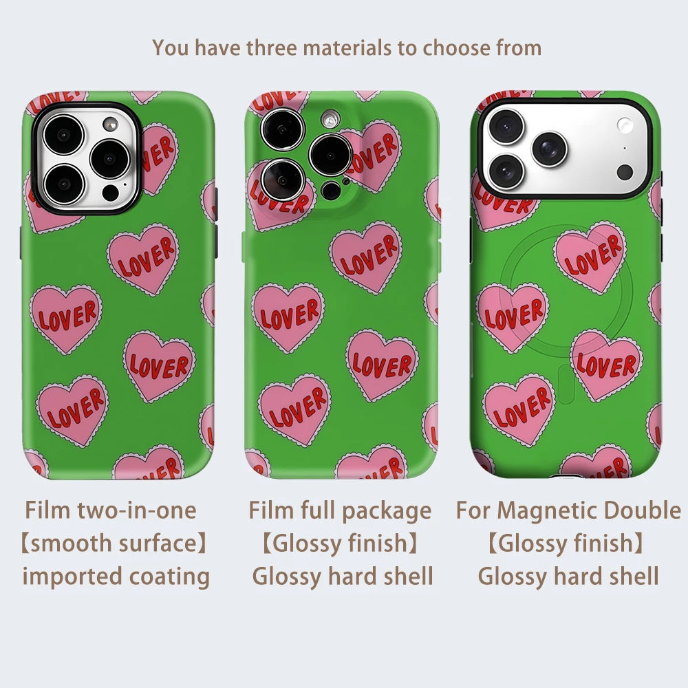 Lover Hearts GalorePhone Case for Magnetic  for IPhone 17 16 15 14 13 Pro Max Plus Single Double-layer Tough Case
