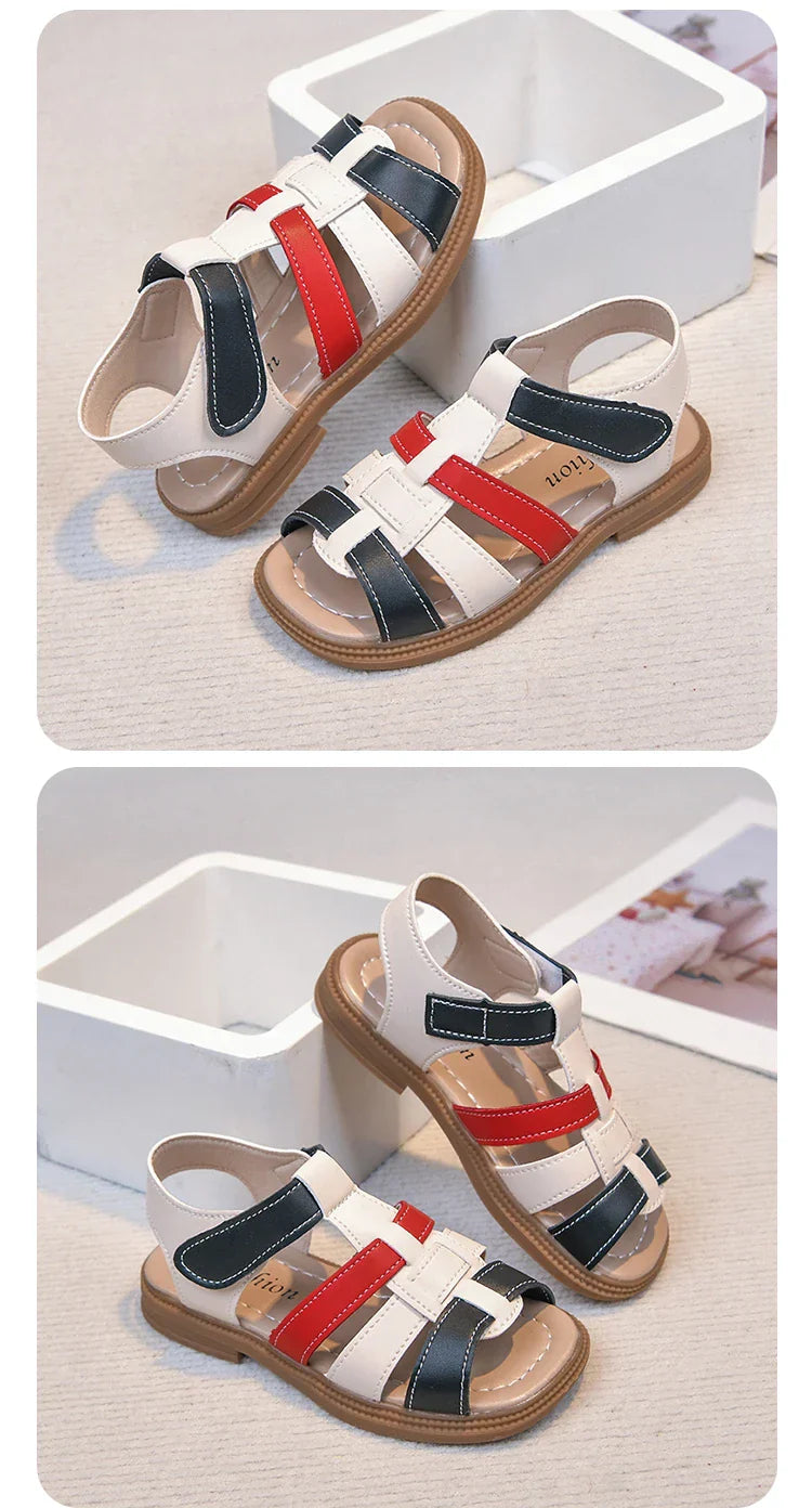 2026 Summer New Kids Sandals for Boys Girls Unisex Fashion Open Toes Candy Colors Children Beach Shoes Anti-skid Breathable Hot