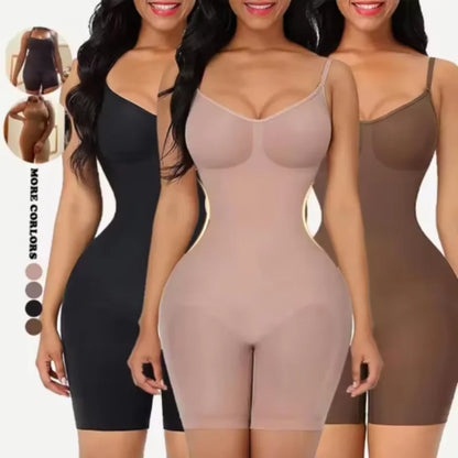 Women Seamless Shapewear Bodysuit Push Up Tummy Control Waist Trainer Butt Lifter Slimming Full Body Shaper For Daily Wear