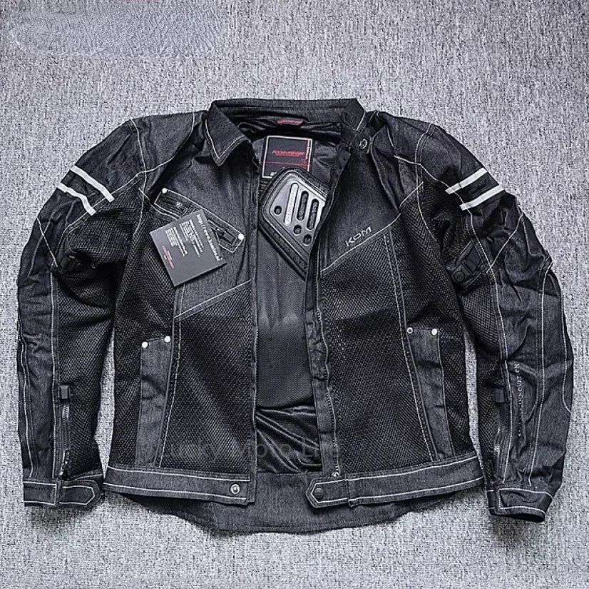 Jacket Spring Breathable Denim Mesh Racing Ride High-performance Drop Resistance Clothing Motorcycle Jacket