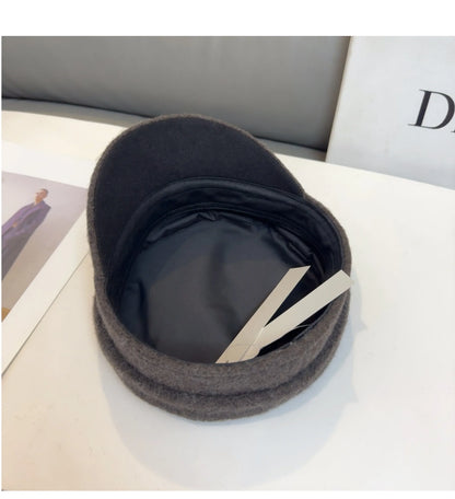 Brand Designer Baker Boy Caps New Arrival Winter Newsboy Caps Letter Flat Wool Caps